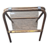 Magazine rack: plexiglass and rattan