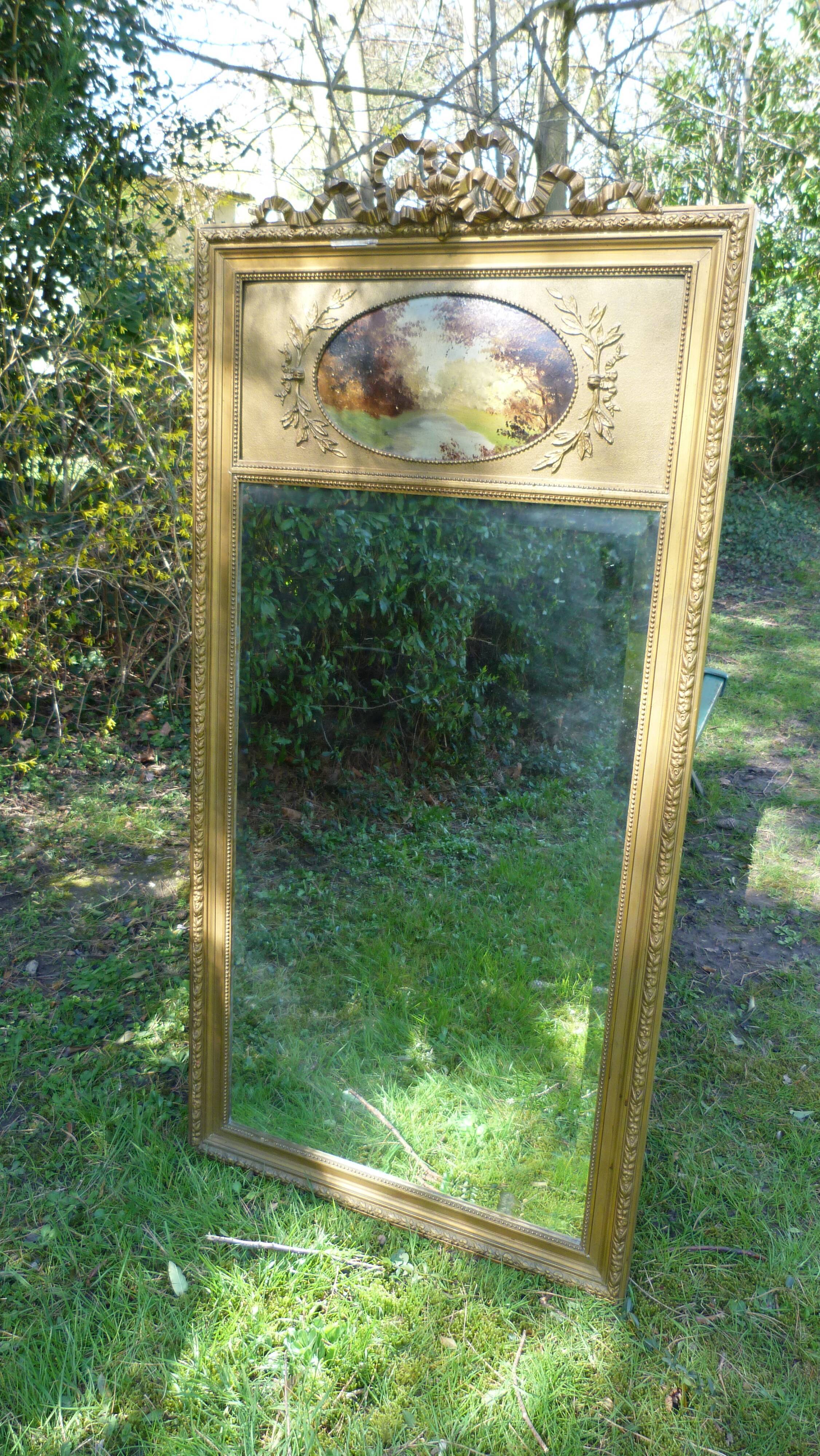 Former trumeau mirror 149x73cm