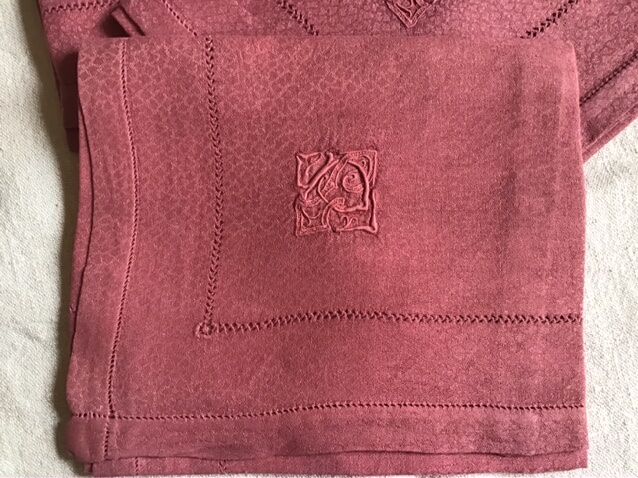 Set de 3 serviettes roses