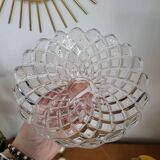 Baccarat Fruit Bowl Compotier In Molded Crystal