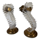 Pair of 1960s brass wall lights