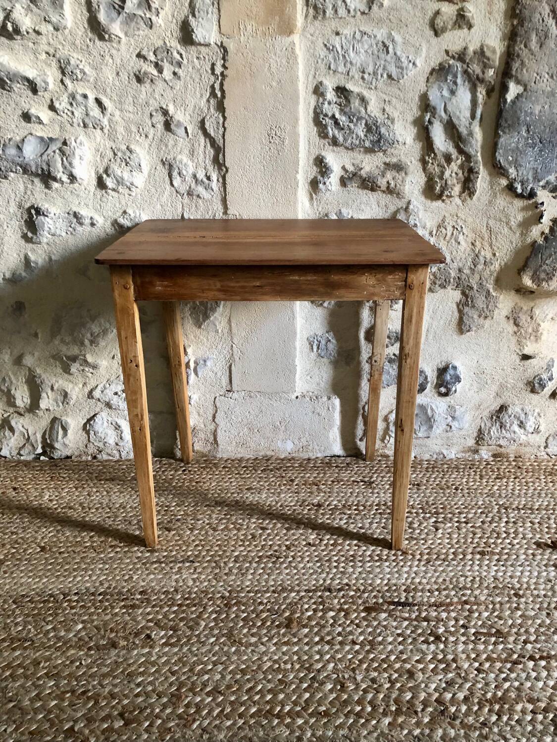 Small renovated wooden table