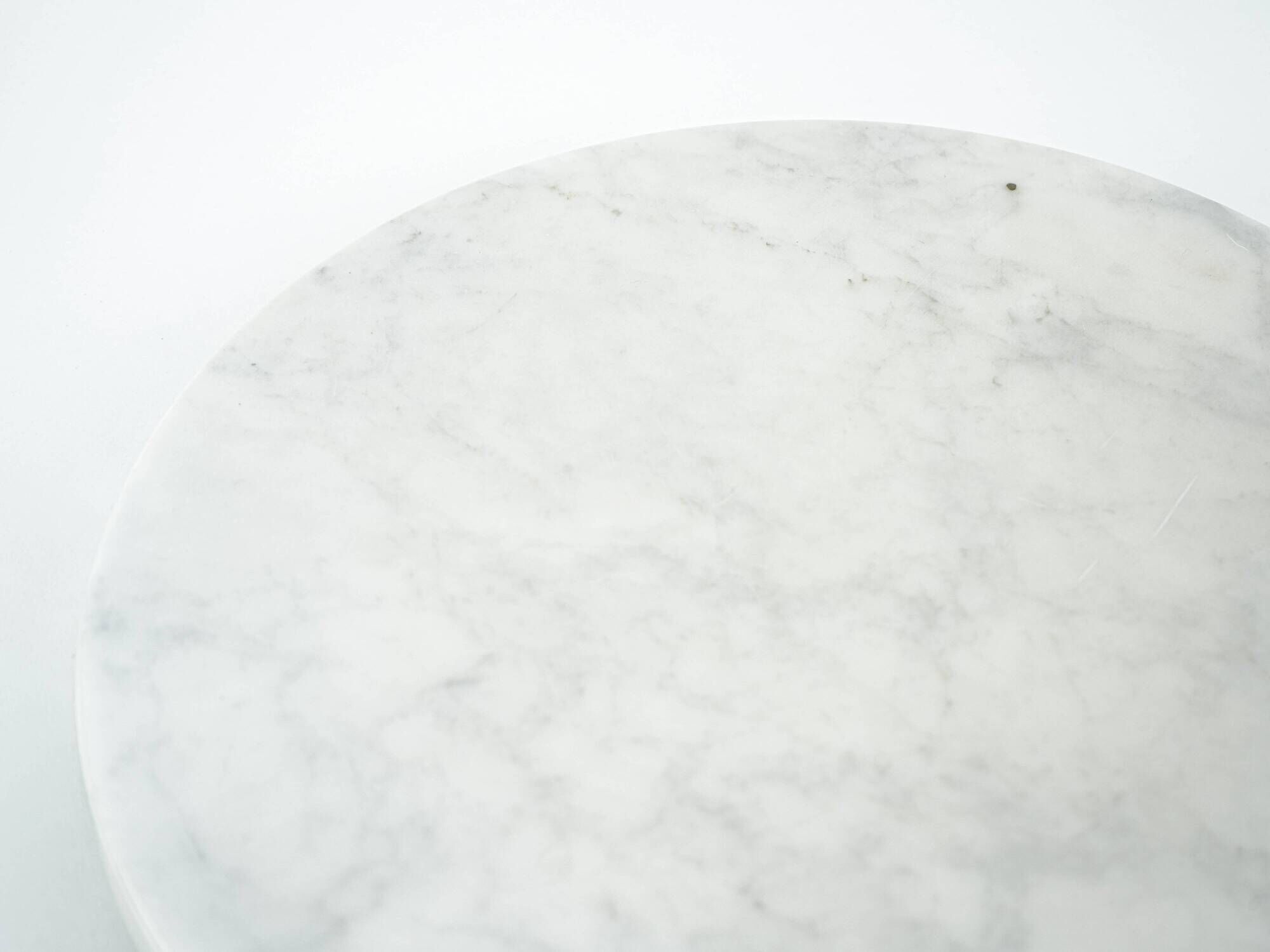 Marble platter with modernist Bauhaus-inspired form, Europe, 1970s