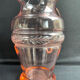 Service for 4 people - Art Deco - Glass or 1/2 pink crystal blown and cut