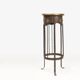 Art Nouveau wrought iron and brass high console Wiener Secession style