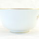 Pair of lunch cup and subcup in porcelain limoges red headband