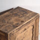 Low Shanxi cabinet in elm with carved door – China, circa 1930