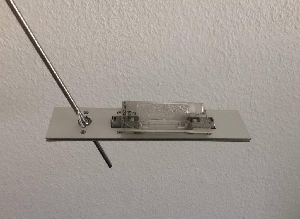 Postmodern German ceiling lamp Wandering Finger by Ingo Maurer for M Design, 1990s.