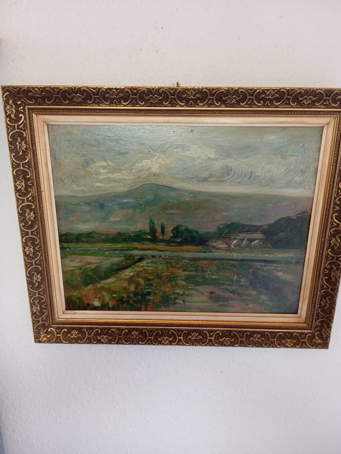 Painting on old panel