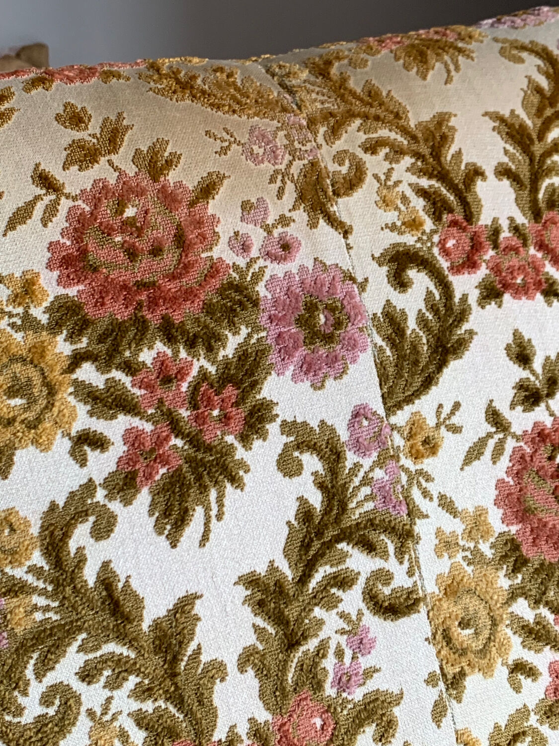 Vintage armchair floral fabric