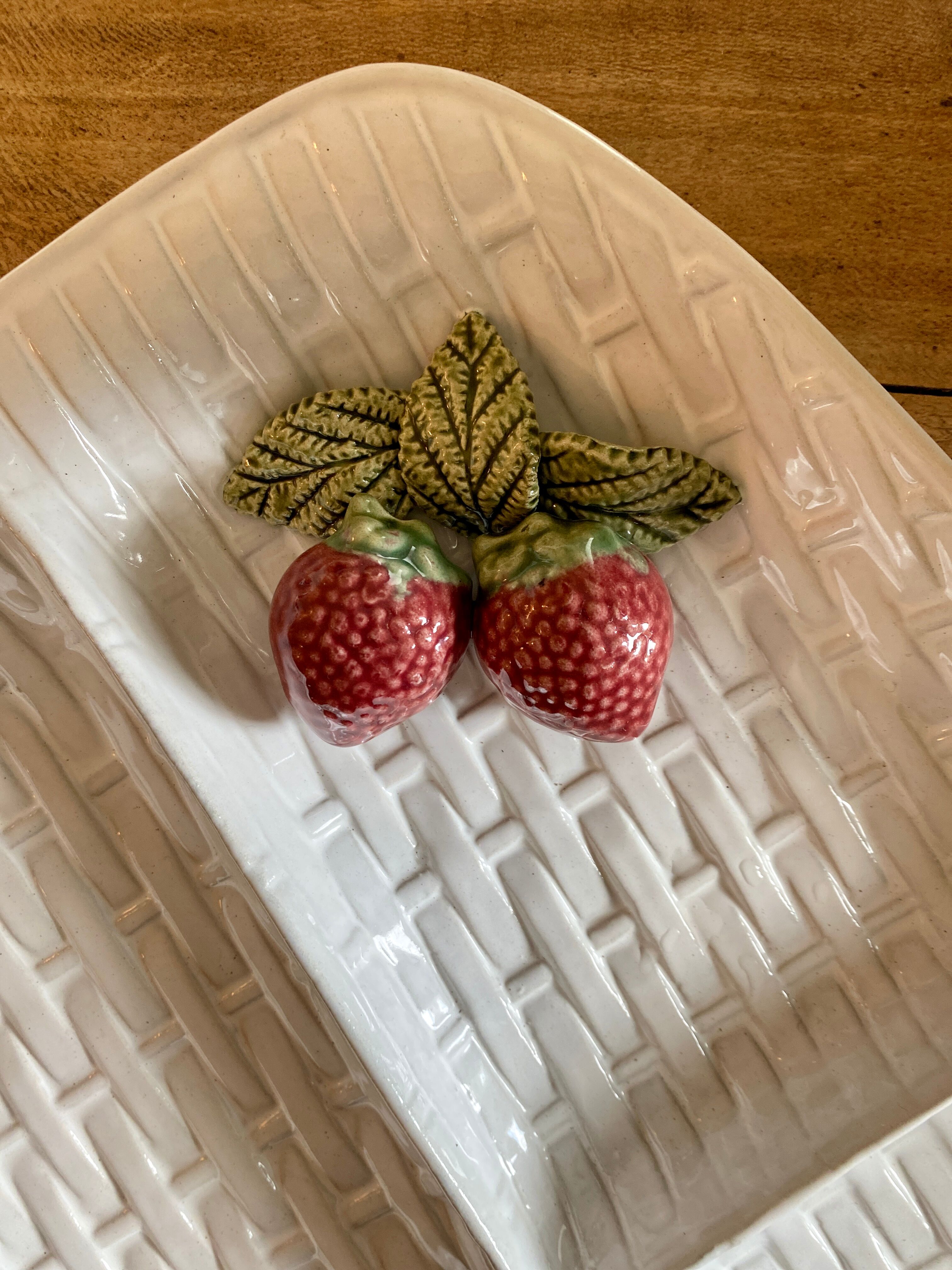 Vintage dish in slip