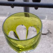 Verre à liqueur cristal Baccarat genova double vert chartreuse