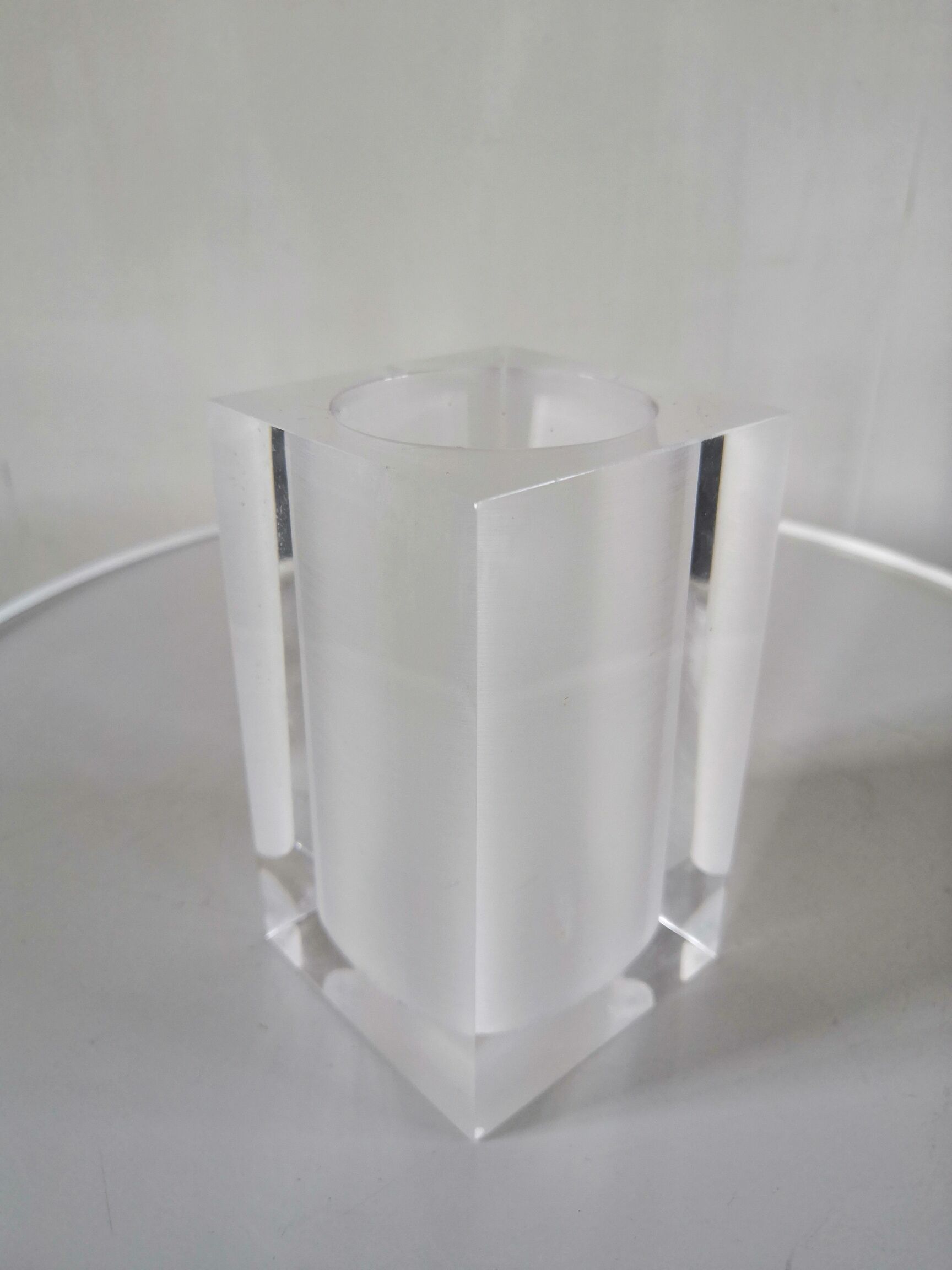 Plexiglas pencil holder design 70s