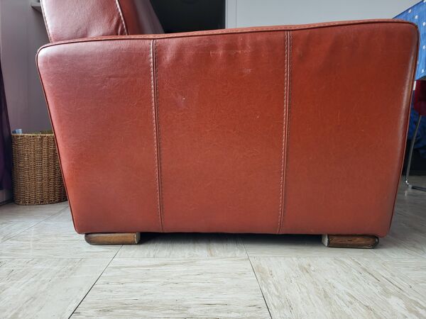 Canapé véritable cuir
