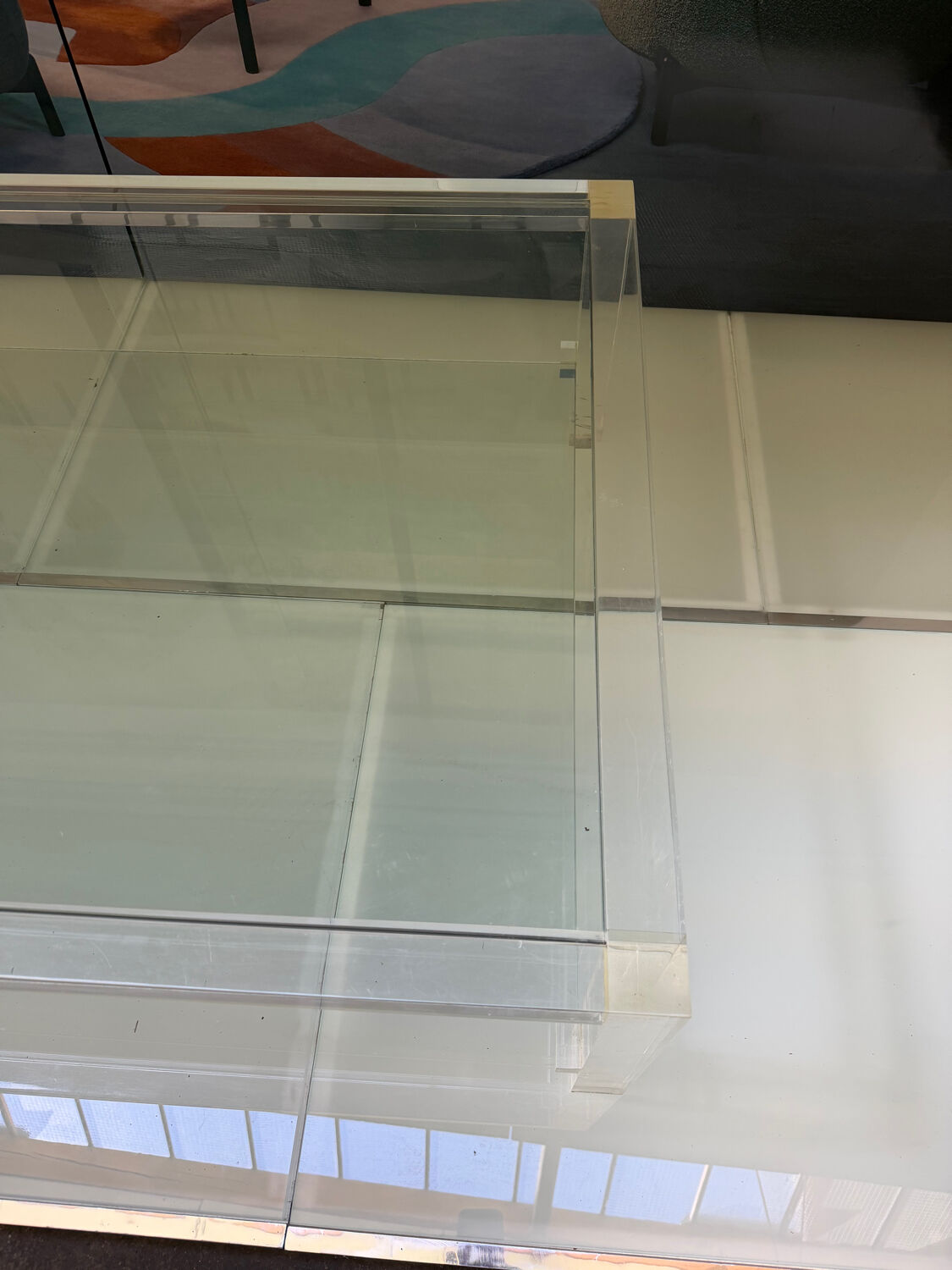 Table basse Altuglass et verre David Lange