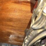 Curved lacquer chest of drawers with Chinese decoration