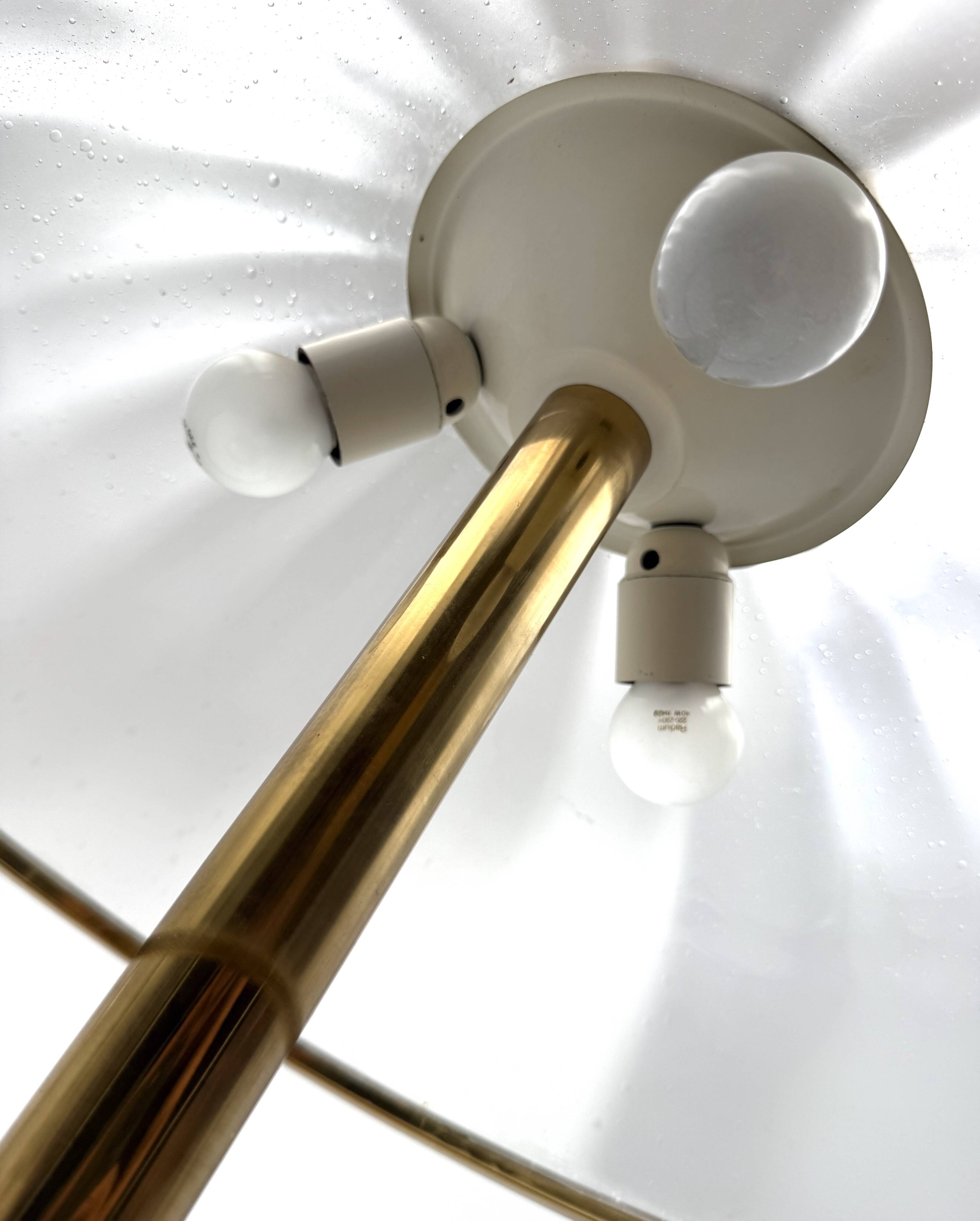 Mushroom Murano blown Glass Table Lamp, Fabbian Italy, 1970s