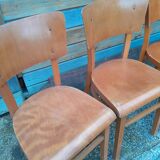 4 chaises de bistrot ancienne vintage