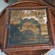 Miroir triptyque  de barbier asiatique 33x33cm