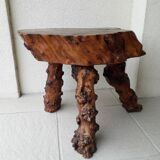 Solid wood stool