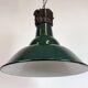 Industrial French Petrol Enamel Pendant Lamp from Sammode, 1950s