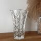 Vintage hexagonal cut crystal vase from Arques.