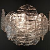 Kalmar candlestick with ice glass discs 1960's