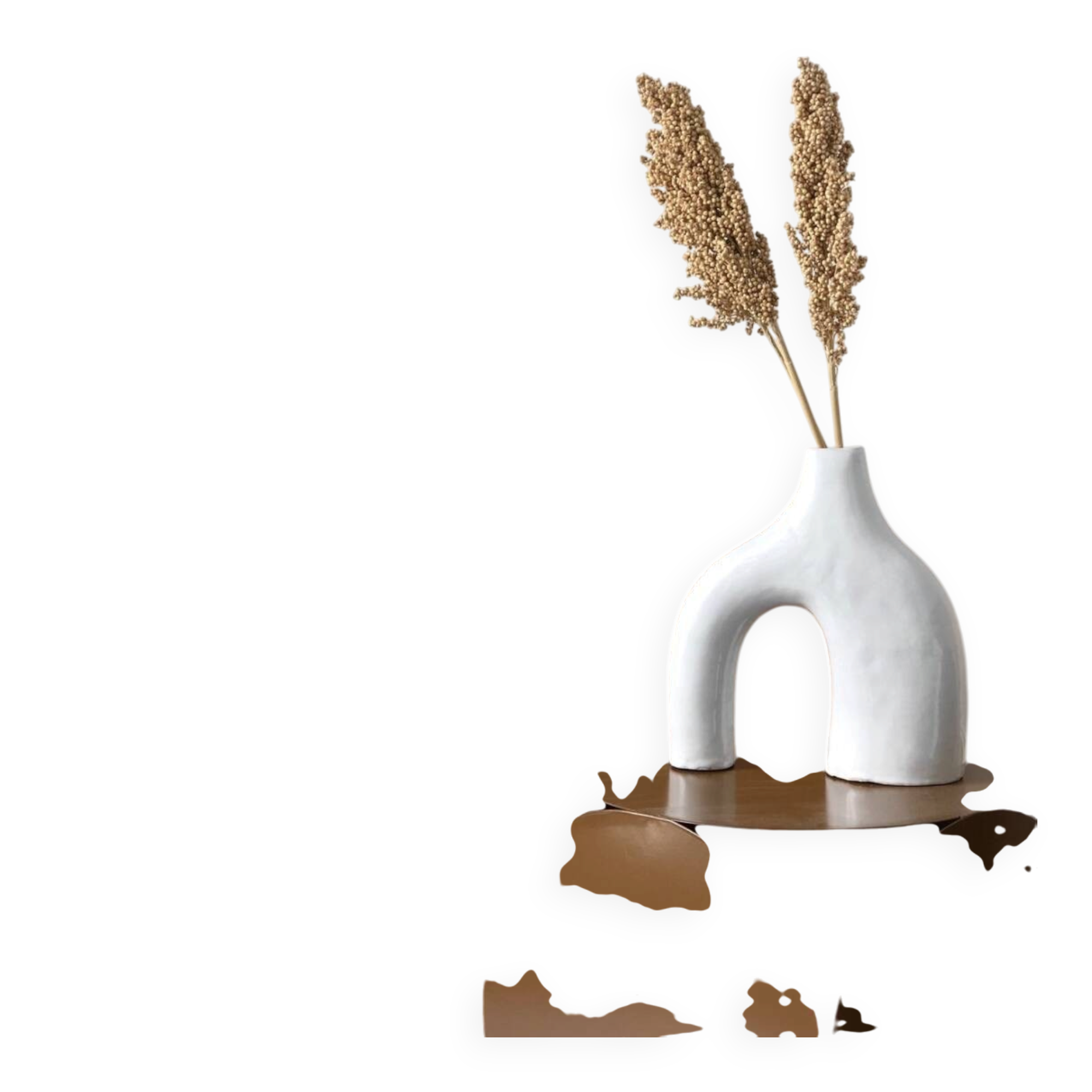 Vase COB en céramique blanc