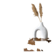 Vase COB en céramique blanc