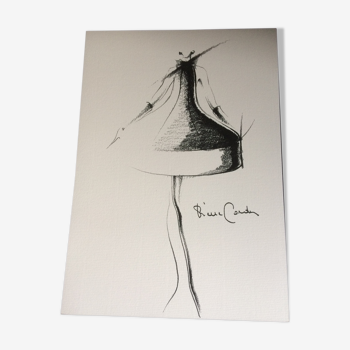 Pierre Cardin press fashion illustration - collection 1991 -1992