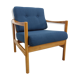Walter knoll relax armchair 1960s in blue fabric