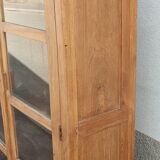 Old wooden glass cabinet
