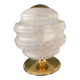 Vintage table lamp from Verrerie de Clichy, speckled glass and brass, years.