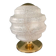 Vintage table lamp from Verrerie de Clichy, speckled glass and brass, years.