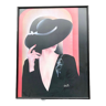 Tableau Carlos Rios Chapeau Noir Impression murale encadrée