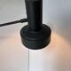Pair of vintage adjustable wall lights, matte black metal, France 1960s
