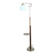 Czech Art Deco Adjustable Floor Lamp with Table, 1930s