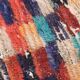 5x6 Multicolor Checkered Pattern Turkish Vintage Rug, 151x172Cm
