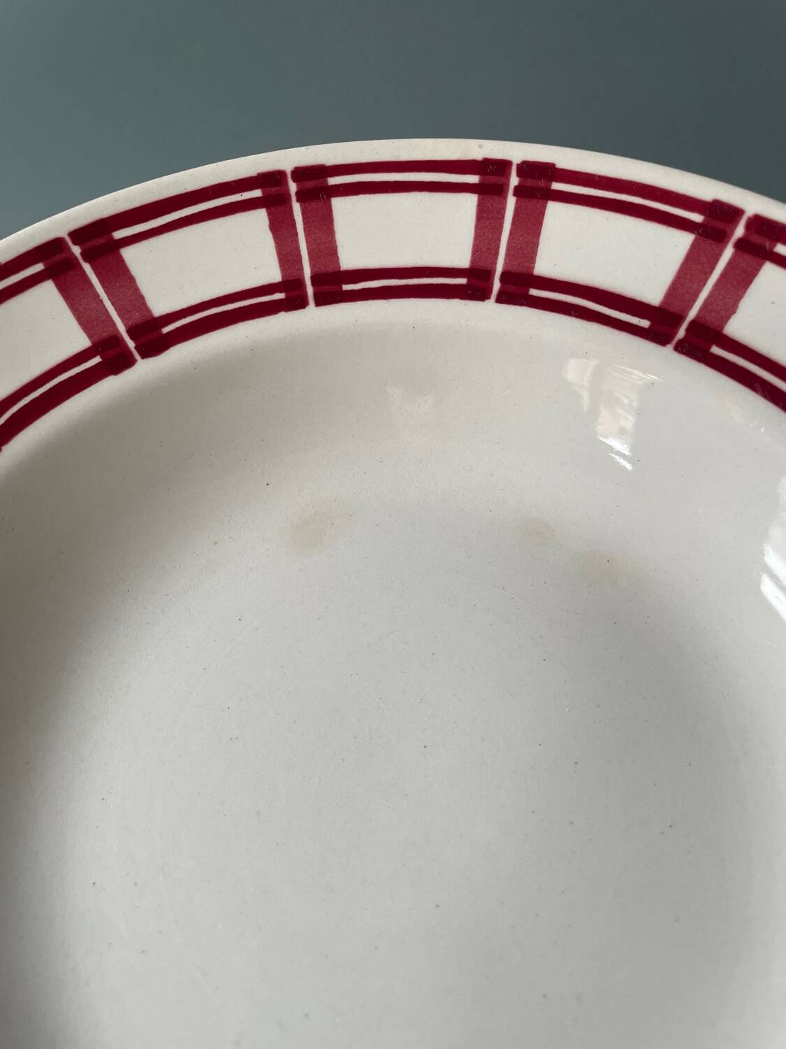 Série de 11 assiettes creuses vintage en faïence de Badonviller
