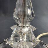Baccarat style Art Deco crystal lamp base