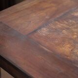 Table de ferme et ses 2 bancs, table de ferme bois ancienne, meuble de salon, campagne, chalet, déco