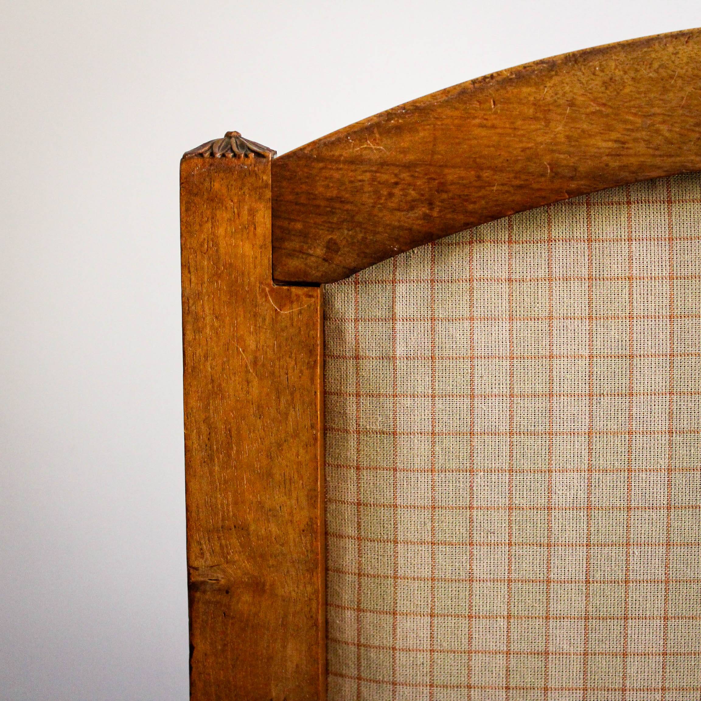 Louis XVI style carved armchair