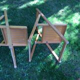 Series of 3 folding chairs