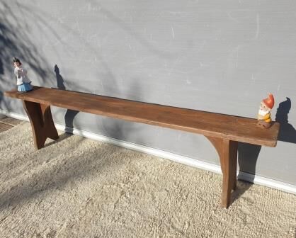 Vintage wooden bench L200