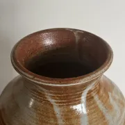 Glazed stoneware vase