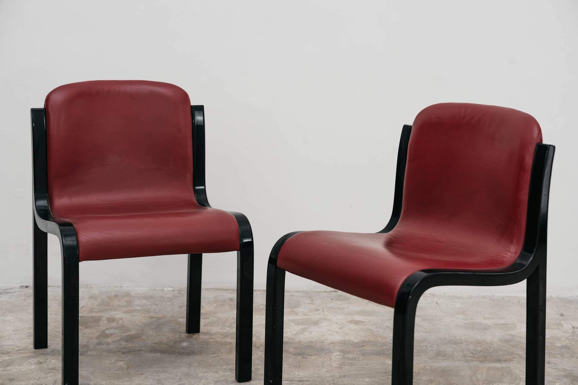 Carlo Bartoli Tisettanta Coppia Di Sedie Mod. Mito Anni 70 Design