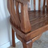 Pair of colonial style armchairs