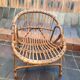Fauteuil corbeille enfant en rotin