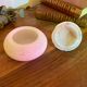 Old alabaster powder compact
