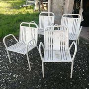 Lot de 4 Fauteuils de jardin vintage